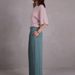 Abeno alpaca top in desert sand