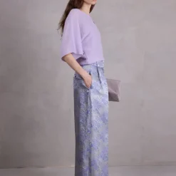 Abeno alpaca top in lila