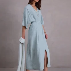 Alfatar alpaca sjaal in ice blue