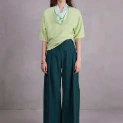 Almelo alpaca top in daiquri green