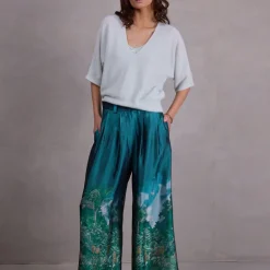 Almelo alpaca top in ice blue
