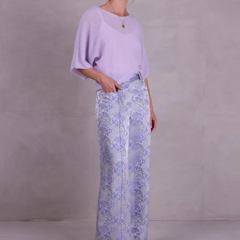 Bolivar broek in mystical blue sakura