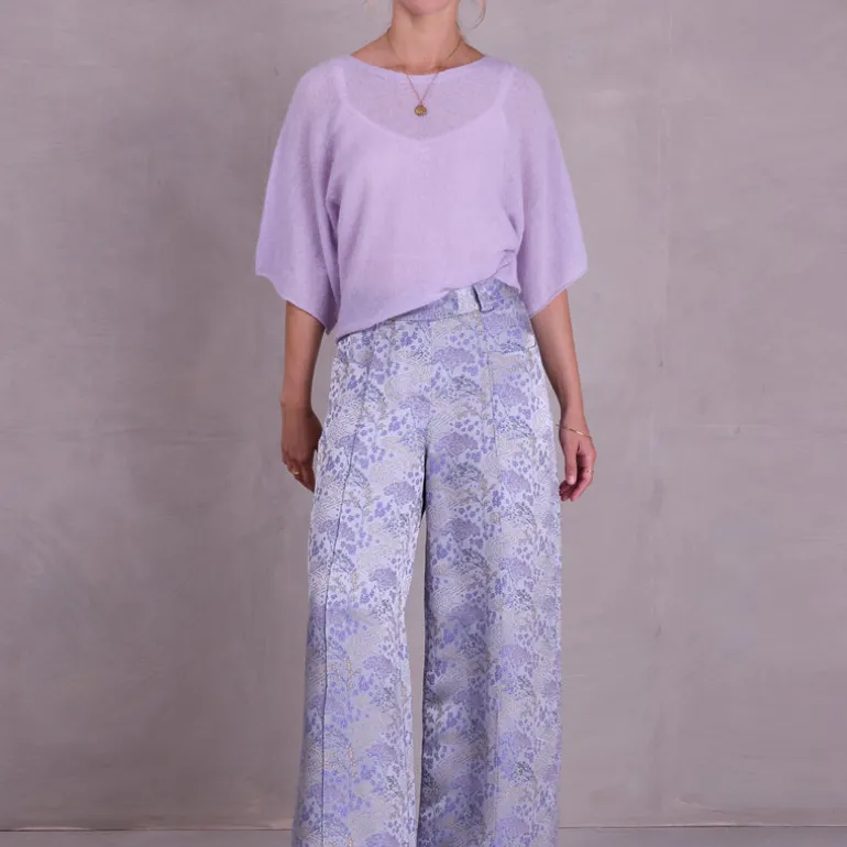 Bolivar broek in mystical blue sakura