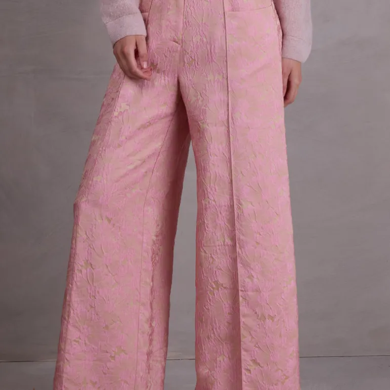 Bolivar broek in pink daisy