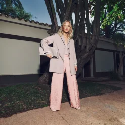 Bolivar broek in pink daisy