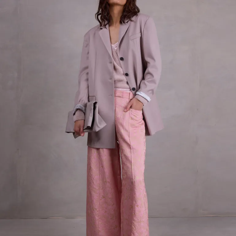 Bolivar broek in pink daisy
