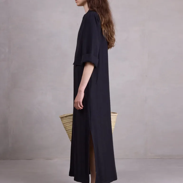 Bonita jurk in zwarte Tencel