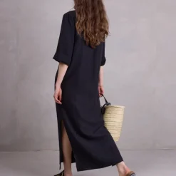 Bonita jurk in zwarte Tencel