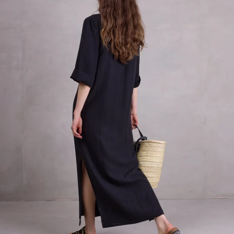 Bonita jurk in zwarte Tencel