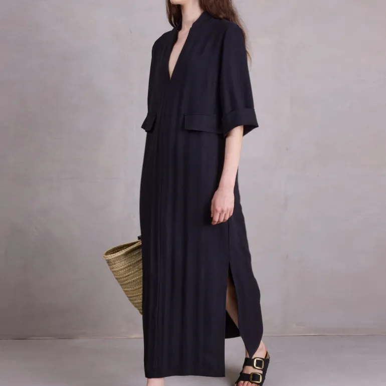 Bonita jurk in zwarte Tencel