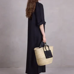 Bonita jurk in zwarte Tencel