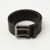 Bruine riem met dubbele sluiting