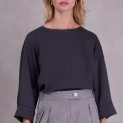 Cava sweater in antraciet