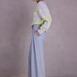 Cezar broek in misty blue