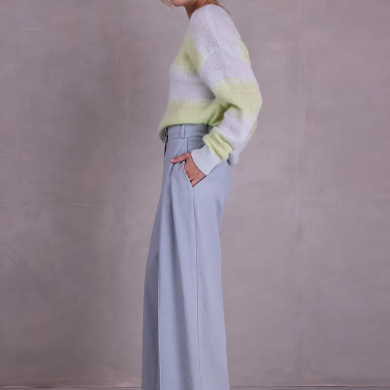 Cezar broek in misty blue