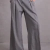 Cezar broek in steel grey herringbone