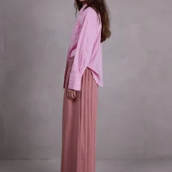 Clinton broek in dusty rose Tencel