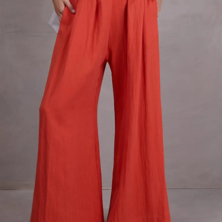 Clinton broek in flame Tencel