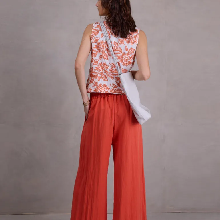 Clinton broek in flame Tencel