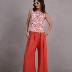 Clinton broek in flame Tencel