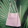 Clutch bag in misty rose