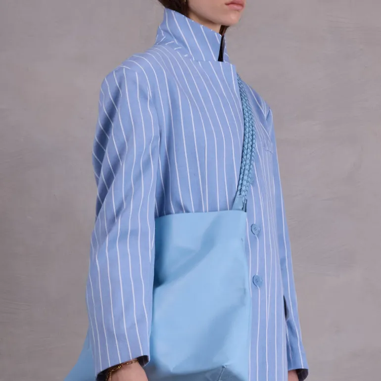 Clutch bag in sky blue