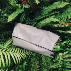 Clutch bag in taupe