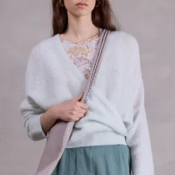 Clutch bag in taupe