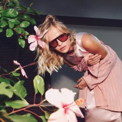 Danielle blush satijnen top