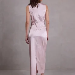 Danielle blush satijnen top