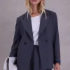 Davos blazer in charcoal