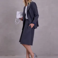 Davos blazer in charcoal