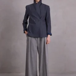 Davos blazer in charcoal