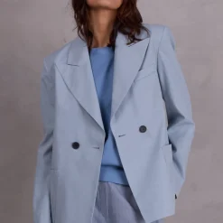 Davos blazer in misty blue