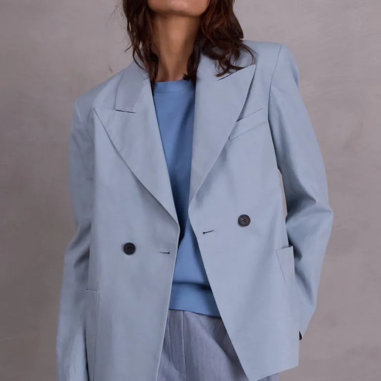 Davos blazer in misty blue
