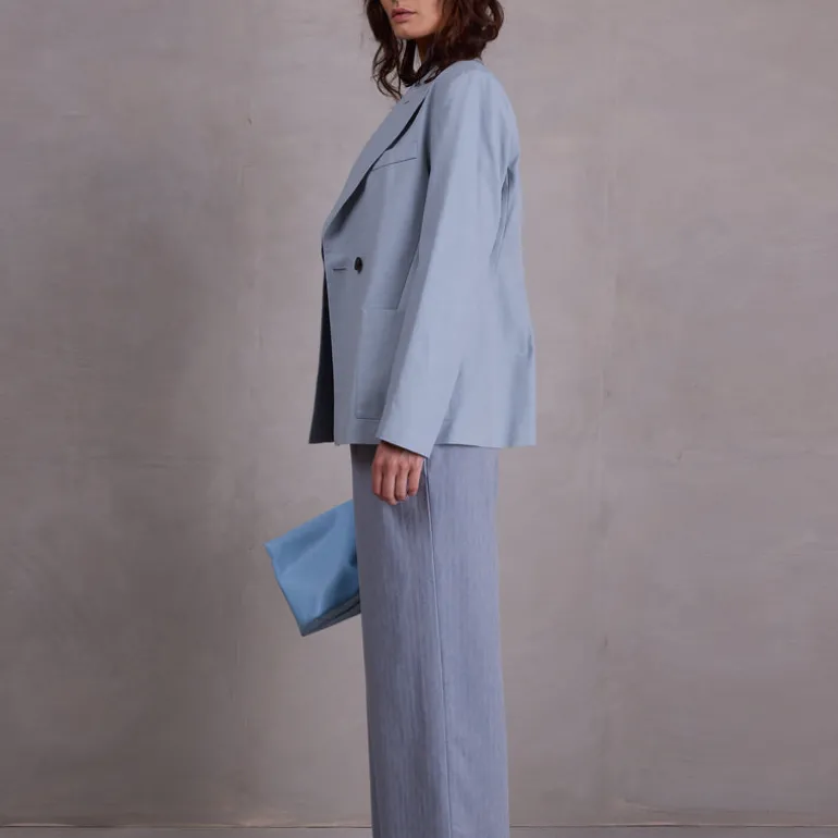 Davos blazer in misty blue