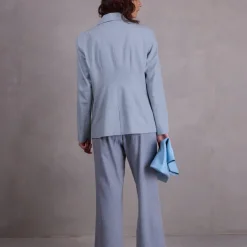 Davos blazer in misty blue