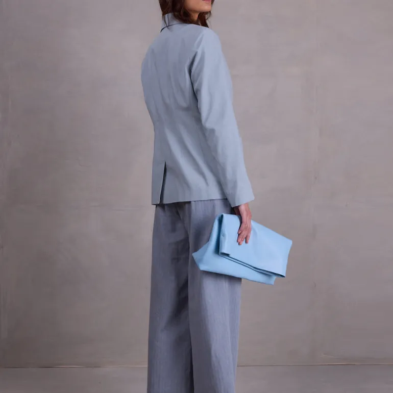Davos blazer in misty blue
