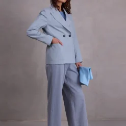 Davos blazer in misty blue