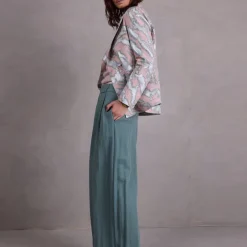Davos blazer in pink archipel jacquard