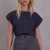 Demi T-shirt in charcoal