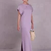 Denise jurk in dusty lilac