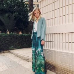 Donny broek in jungle jacquard