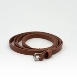 Dunne cognac riem