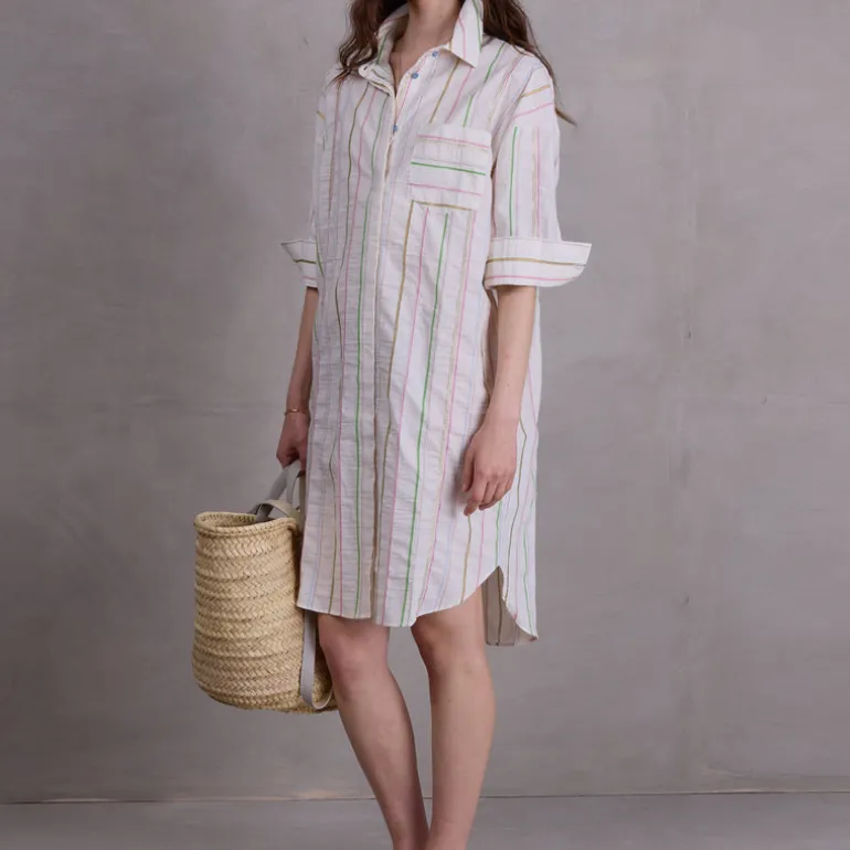Duran hemdsjurk in multi stripes
