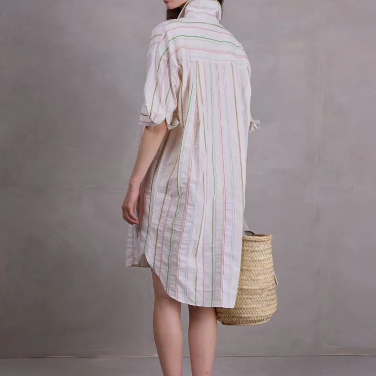 Duran hemdsjurk in multi stripes
