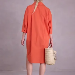 Duran oranje hemdsjurk
