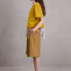 Eddie bermuda in mustard