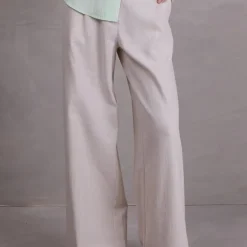 Edward broek in sand herringbone
