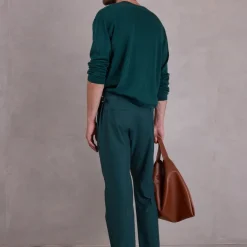 Fabrice broek in bottle green
